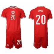 Wales dětské MS 2022 Daniel James 20 fotbalové dresy domáci..